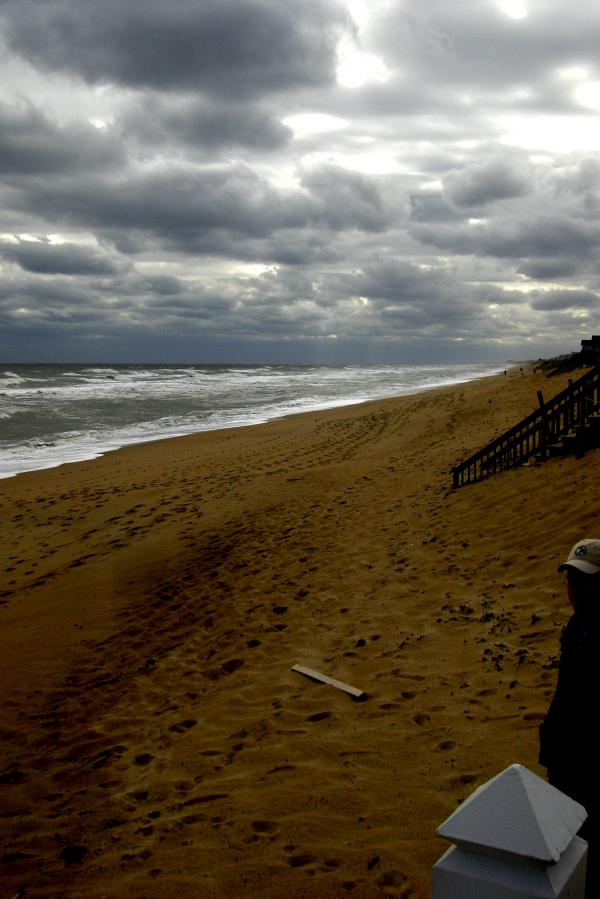Gloomy beach