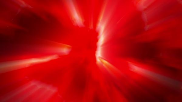 Glowing red