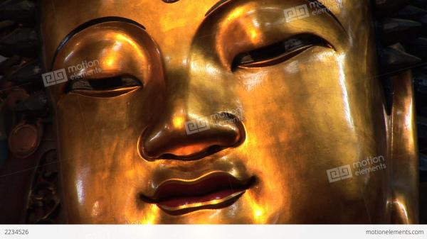 Golden Buddha Face