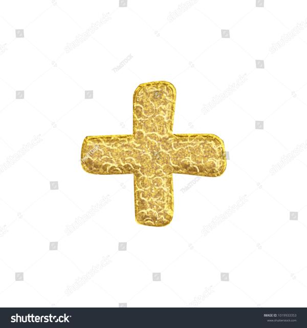 Golden cracked surface