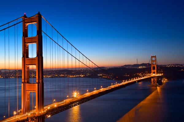 Golden Dawn Bridge - HDR
