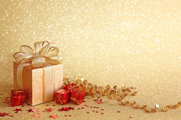 Golden Gift Background