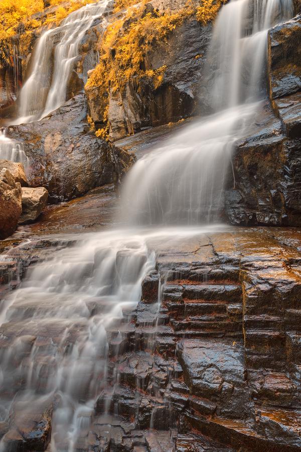 Golden Shelving Rock Falls - HDR