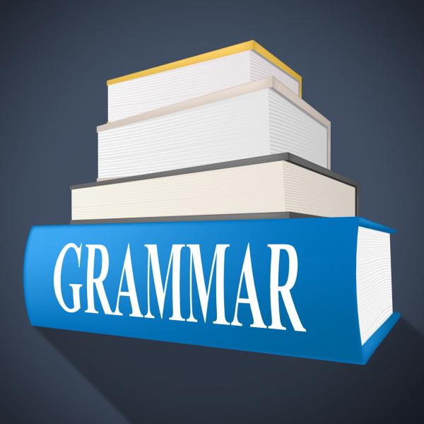 Grammar Book Indicates Rules Of Language And Learning