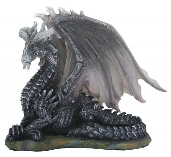 Gray Dragon Statue
