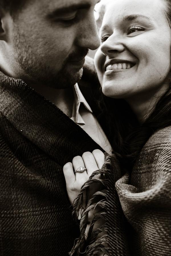 Gray Scale Photography of Couple