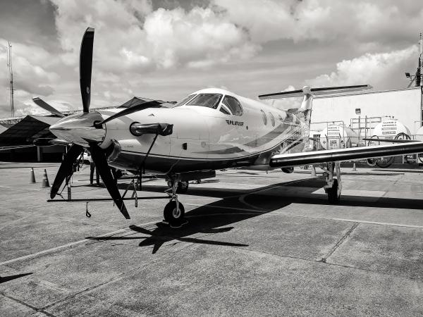 Grayscale Photo of Fighter Plane