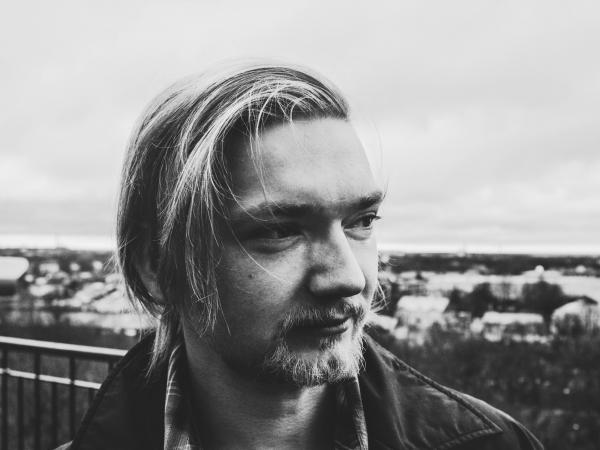 Grayscale Photo of Man in Suit