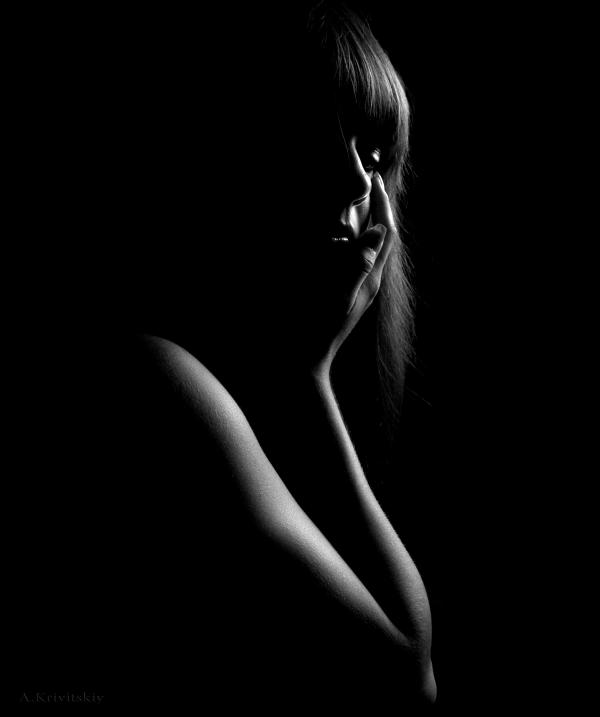 Grayscale Photo of Woman