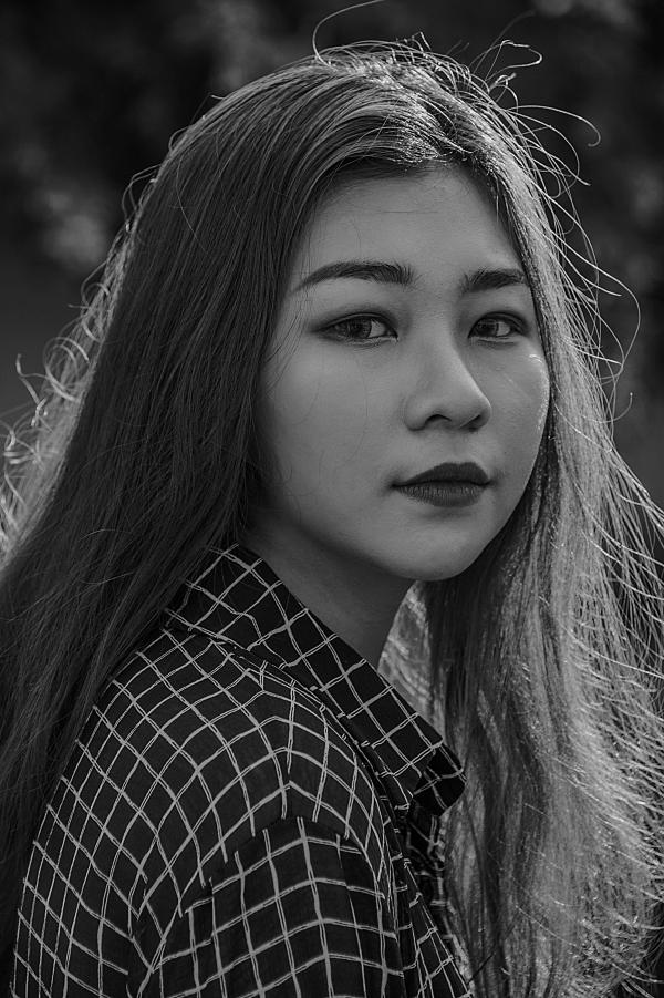 Grayscale Photo of Woman