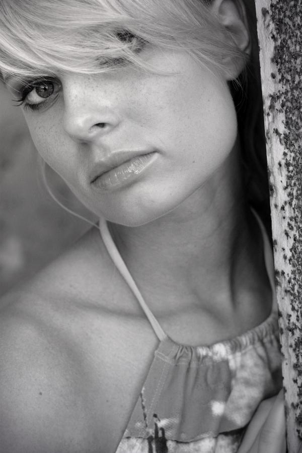 Grayscale Photo Of Woman