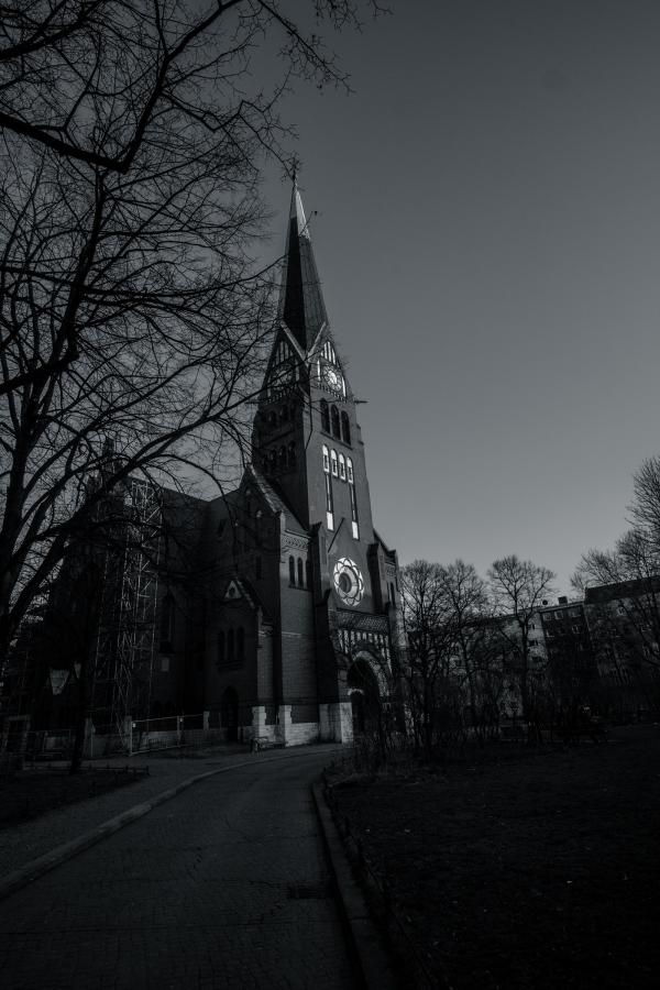 Grayscale Photography of Cathedral