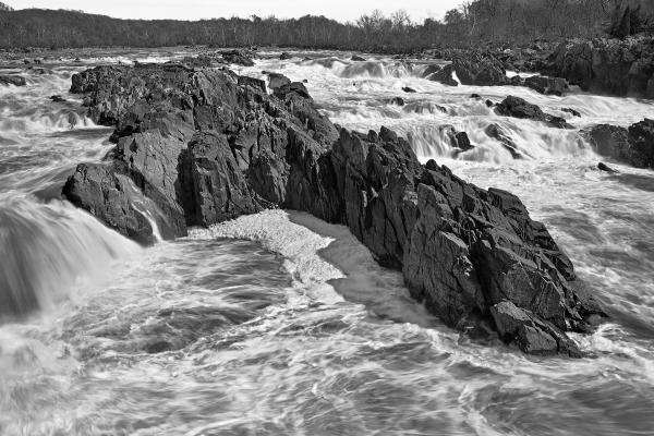 Great Falls Leviathan - Black and White
