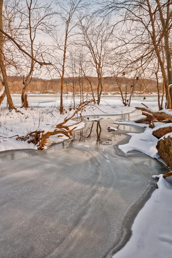 Great Falls Winter Stream - HDR