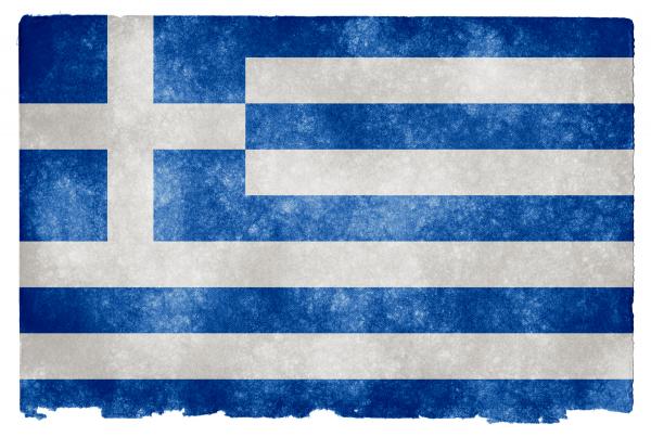 Greece Grunge Flag