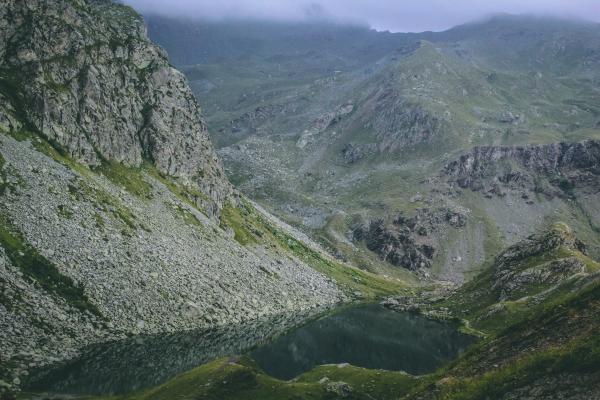 Green and Gray Mountain