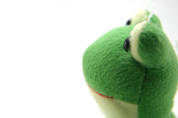 Green fluffy toy