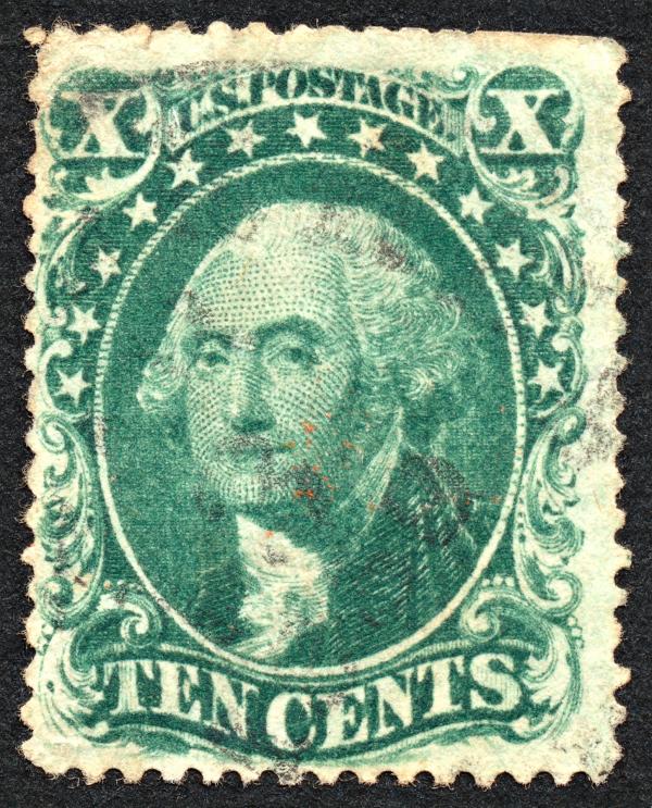 Green George Washington Stamp