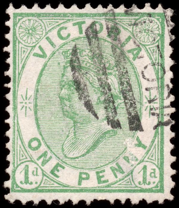 Green Queen Victoria Stamp