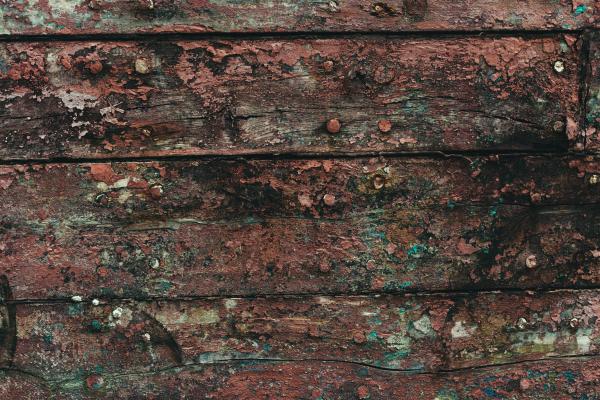 Gritty Wood Texture with Peeled Paint