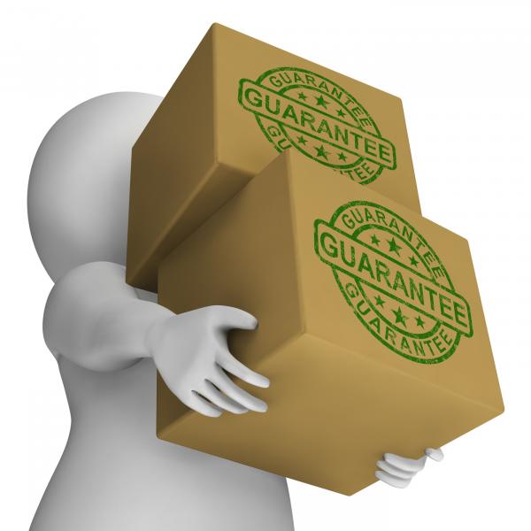 Guarantee Stamp On Box Shows Quality Assured