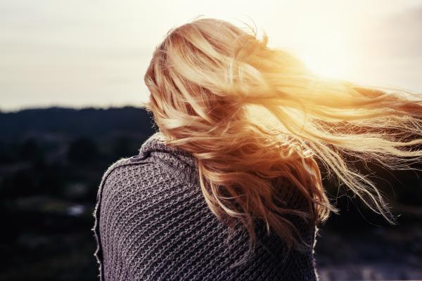 Hair in the wind