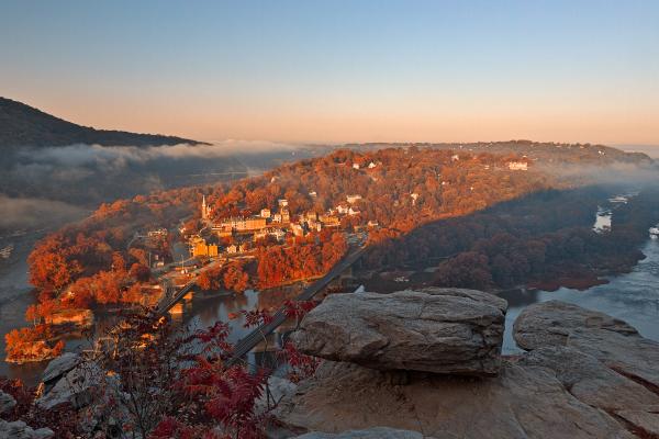 Harpers Ferry Overlook - Autumn Warm HDR