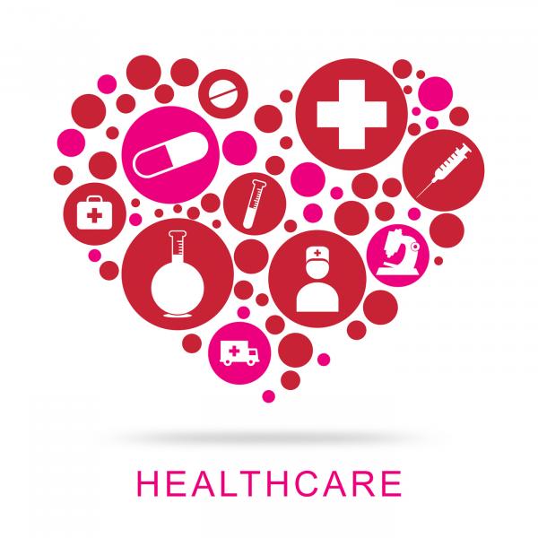 Healthcare Icons Shows Preventive Medicine And Doctor