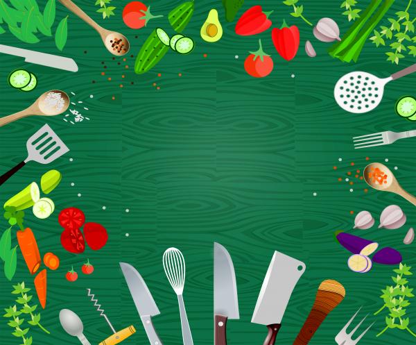 Healthy eating and cooking concept