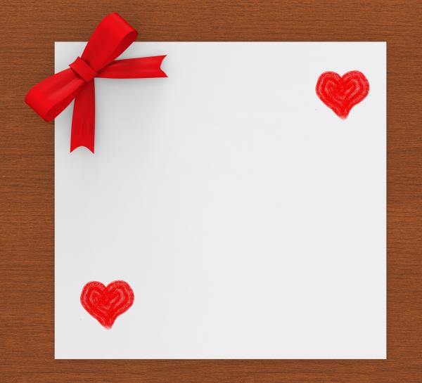 Heart Copyspace Indicates Valentines Day And Copy-Space