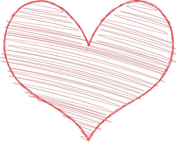 Heart with Scribble Fill