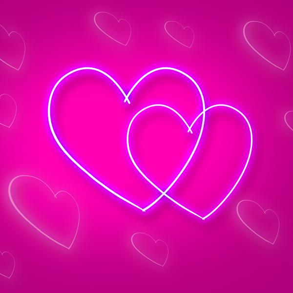 Hearts Intertwinted Represents Passion Background And Relationship