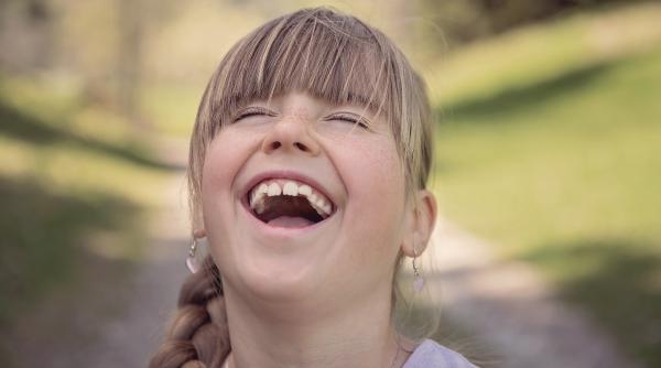 Hearty laugh