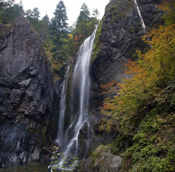 Henline Falls, Oregon, Stitched Photo
