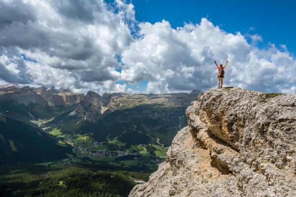 Hiker on the Top