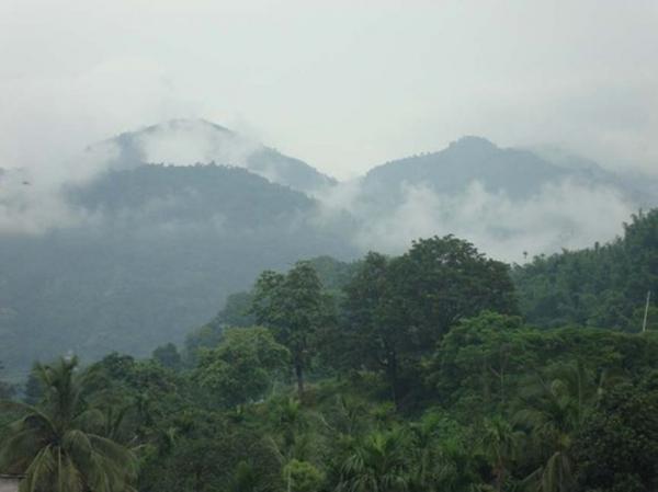 Hills with cloud