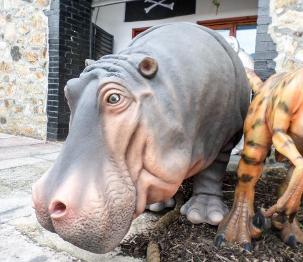 Plastic hippopotamus