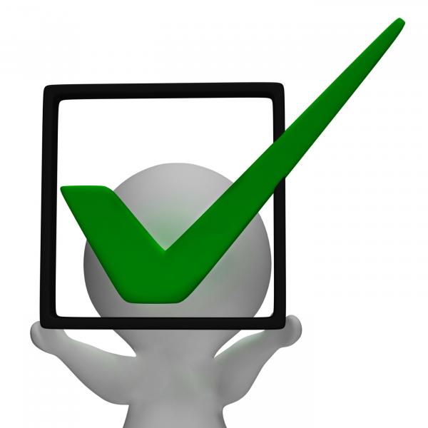 Holding Checkbox Or Check Box Shows Approval Or Checked