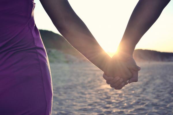 Holding hands