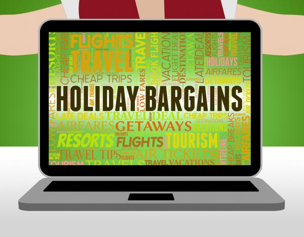 Holiday Bargains Represents Holidays Promotional And Vacation