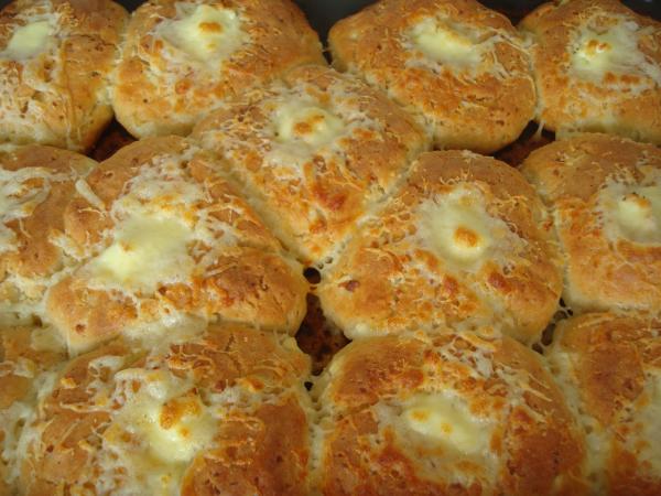 Home baked bread with cheese