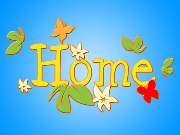 Home Flowers Indicates Household Florist And Residence