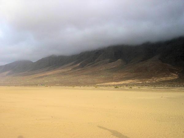 Huge Cofete Beach in Fuerteventura