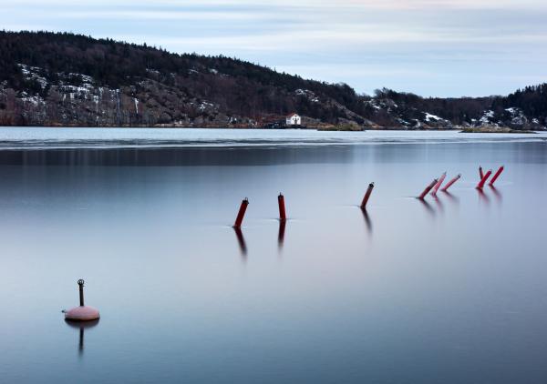 Ice on Gullmarn fjord at Holma boat club 5