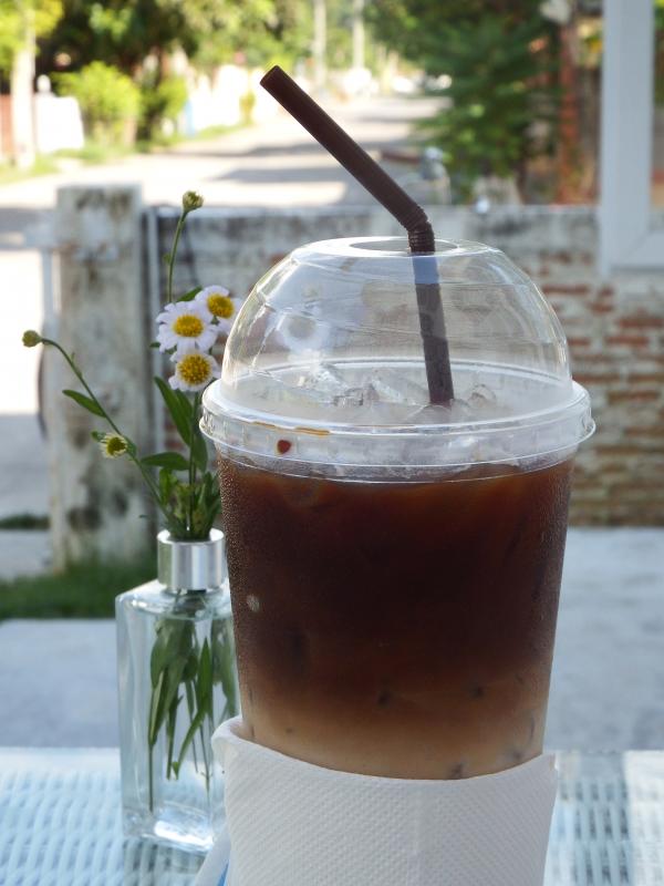 Iced Coffee in the Garden