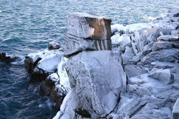 Icy cliff