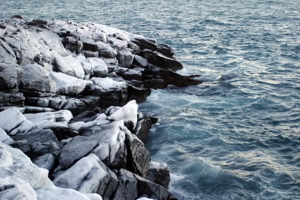 Icy cliff