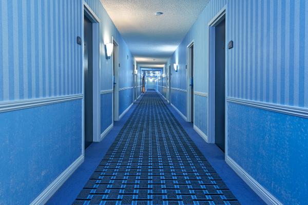 Illuminated Corridor - Cool Blue HDR