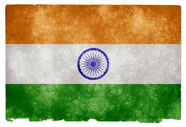 India Grunge Flag