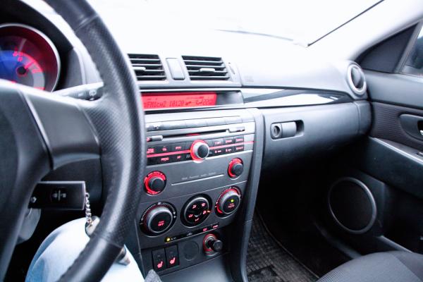 Inside car